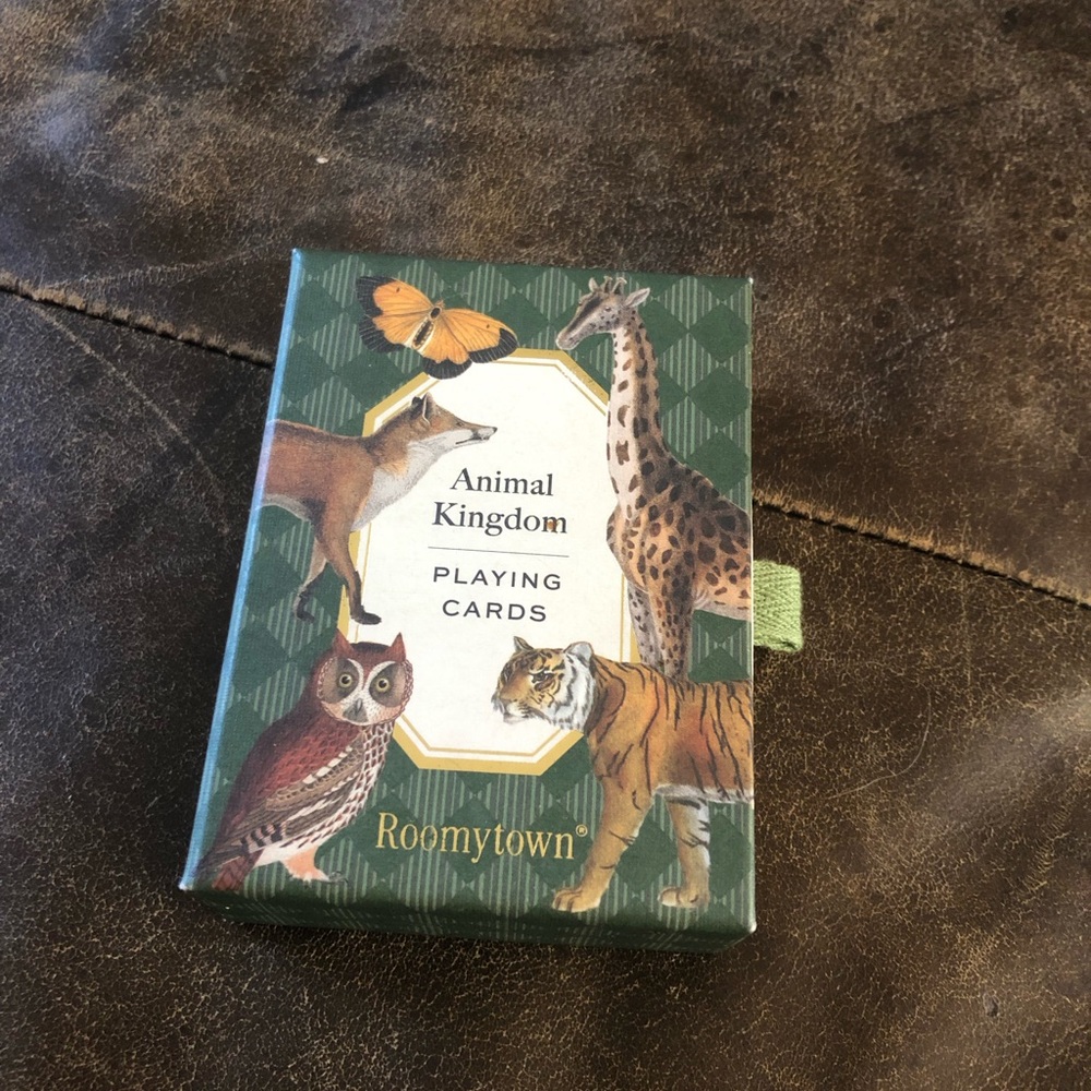 Animal Kingdom Green Playing Cards